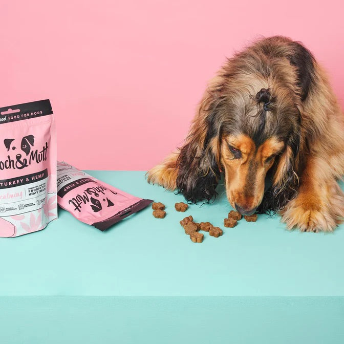 (Coming soon) Pooch & Mutt Calming Meaty Dog Treats With Turkey & Hemp 120g